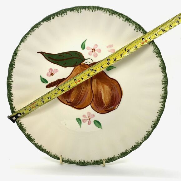 Blue Ridge 8.5" Plate Pears Country Fair Luncheon Southern Potteries Vintage USA - Picture 7 of 10